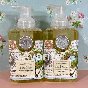 2ct MICHEL Design Works Foaming Hand Soap BIRD NEST Shea Butter 17.8 oz